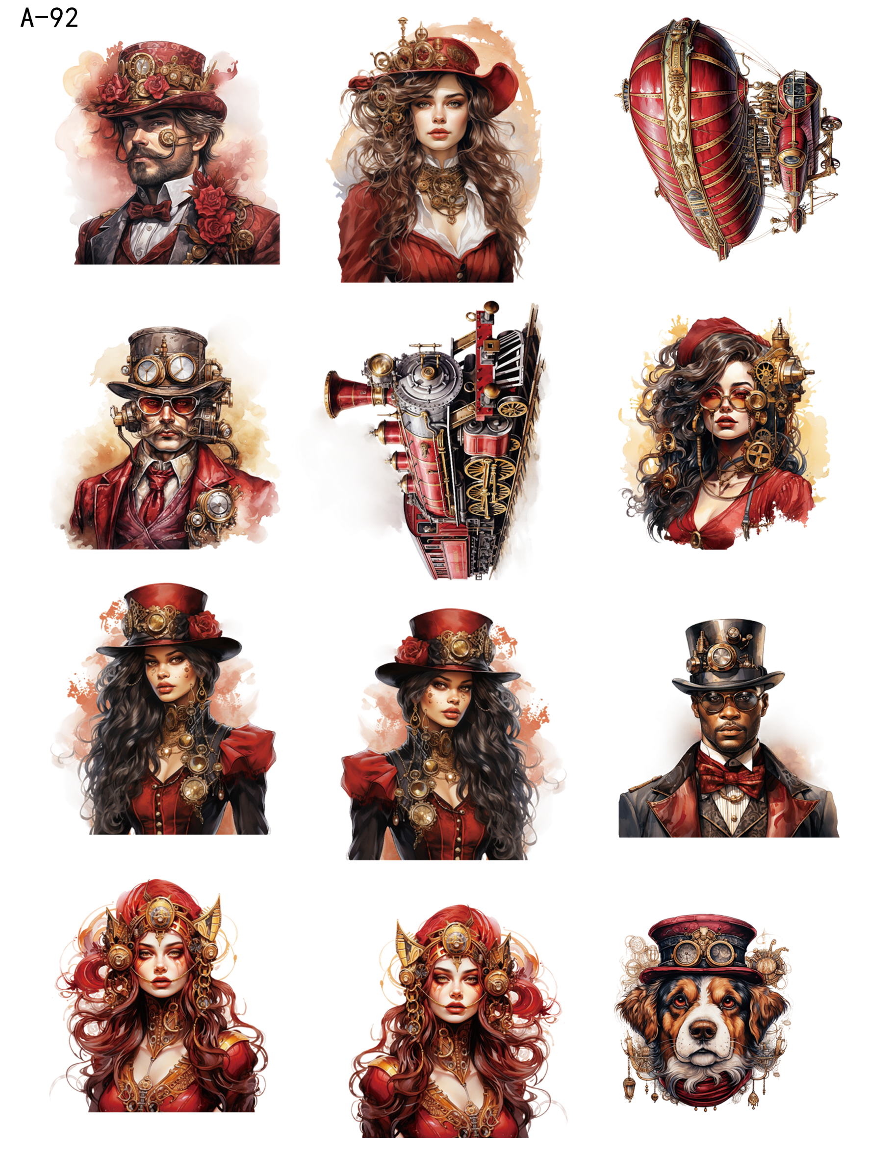 A92 embossed sticker A92 pre-cut embossed sticker (5.91*7.87 inch)