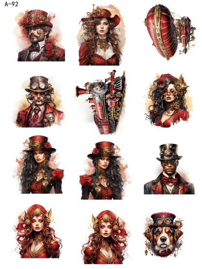 A92 embossed sticker A92 pre-cut embossed sticker (5.91*7.87 inch)