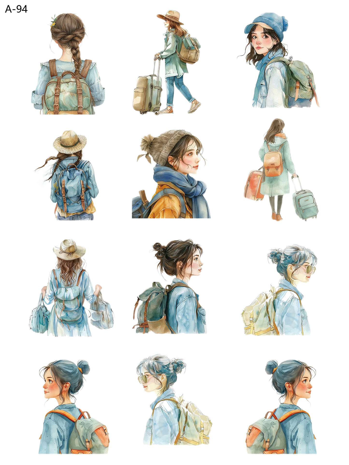 A94 embossed sticker A94 pre-cut embossed sticker (5.91*7.87 inch)