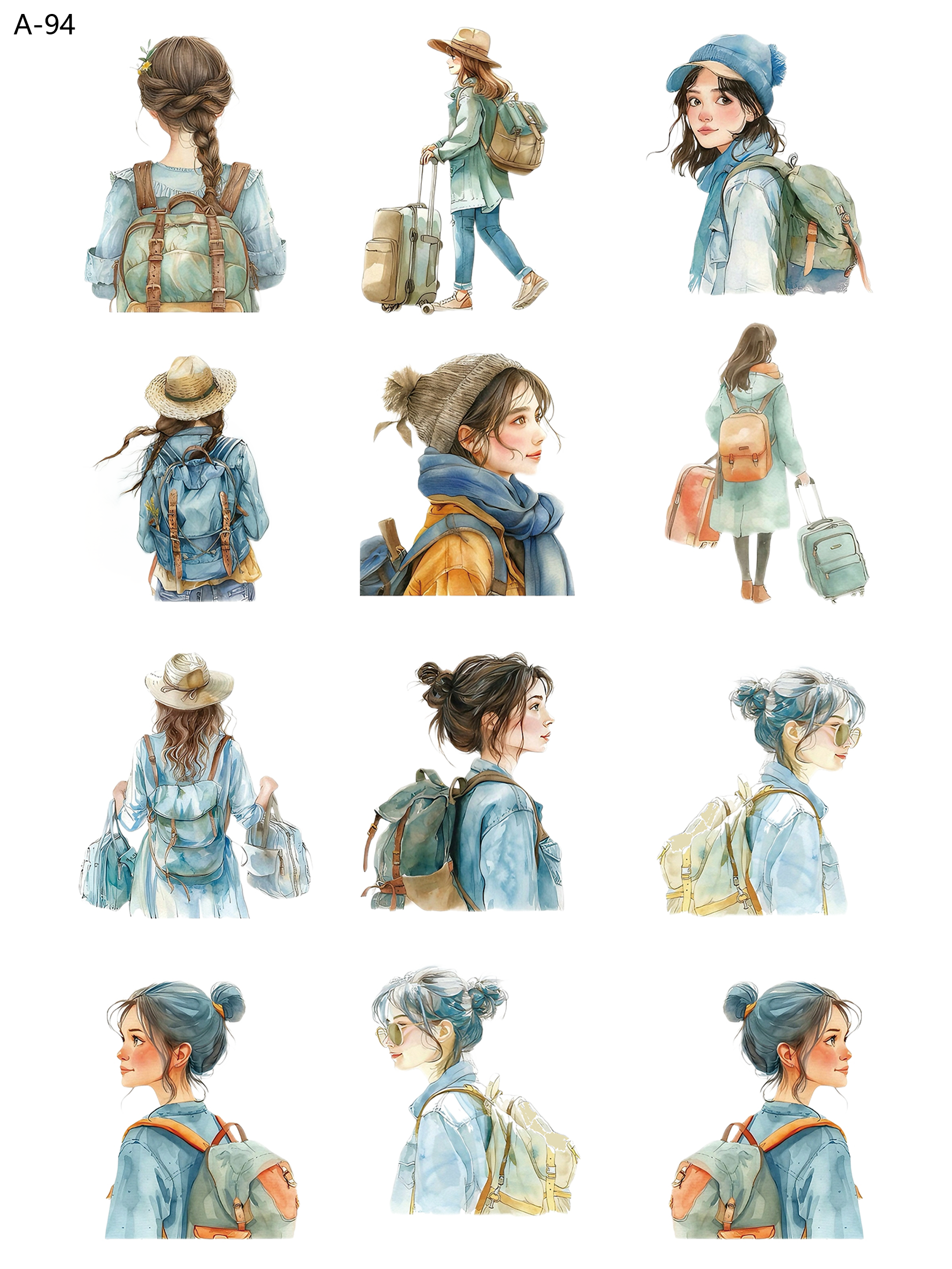 A94 embossed sticker A94 pre-cut embossed sticker (5.91*7.87 inch)