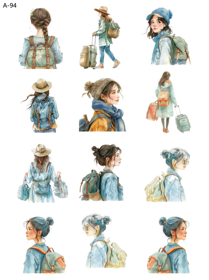 A94 embossed sticker A94 pre-cut embossed sticker (5.91*7.87 inch)