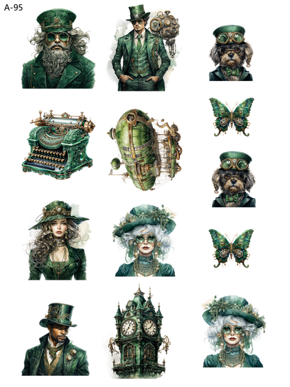 A95 embossed sticker A95 pre-cut embossed sticker (5.91*7.87 inch)