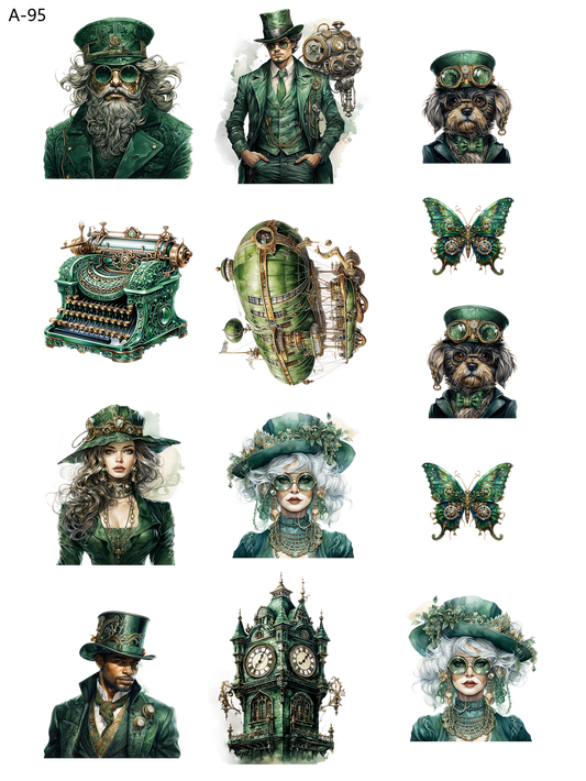 A95 embossed sticker A95 pre-cut embossed sticker (5.91*7.87 inch)