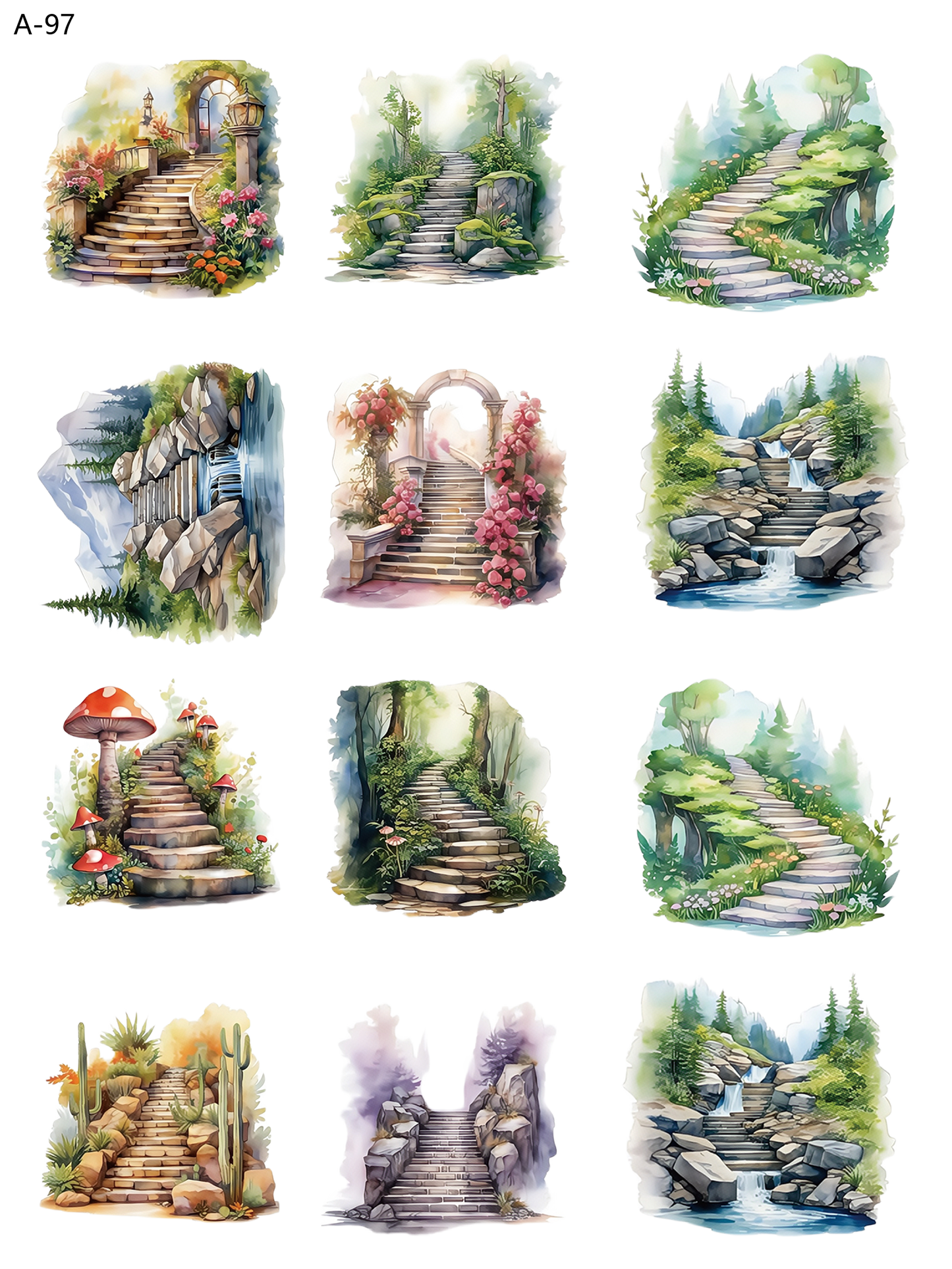 A97 embossed sticker A97 pre-cut embossed sticker (5.91*7.87 inch)