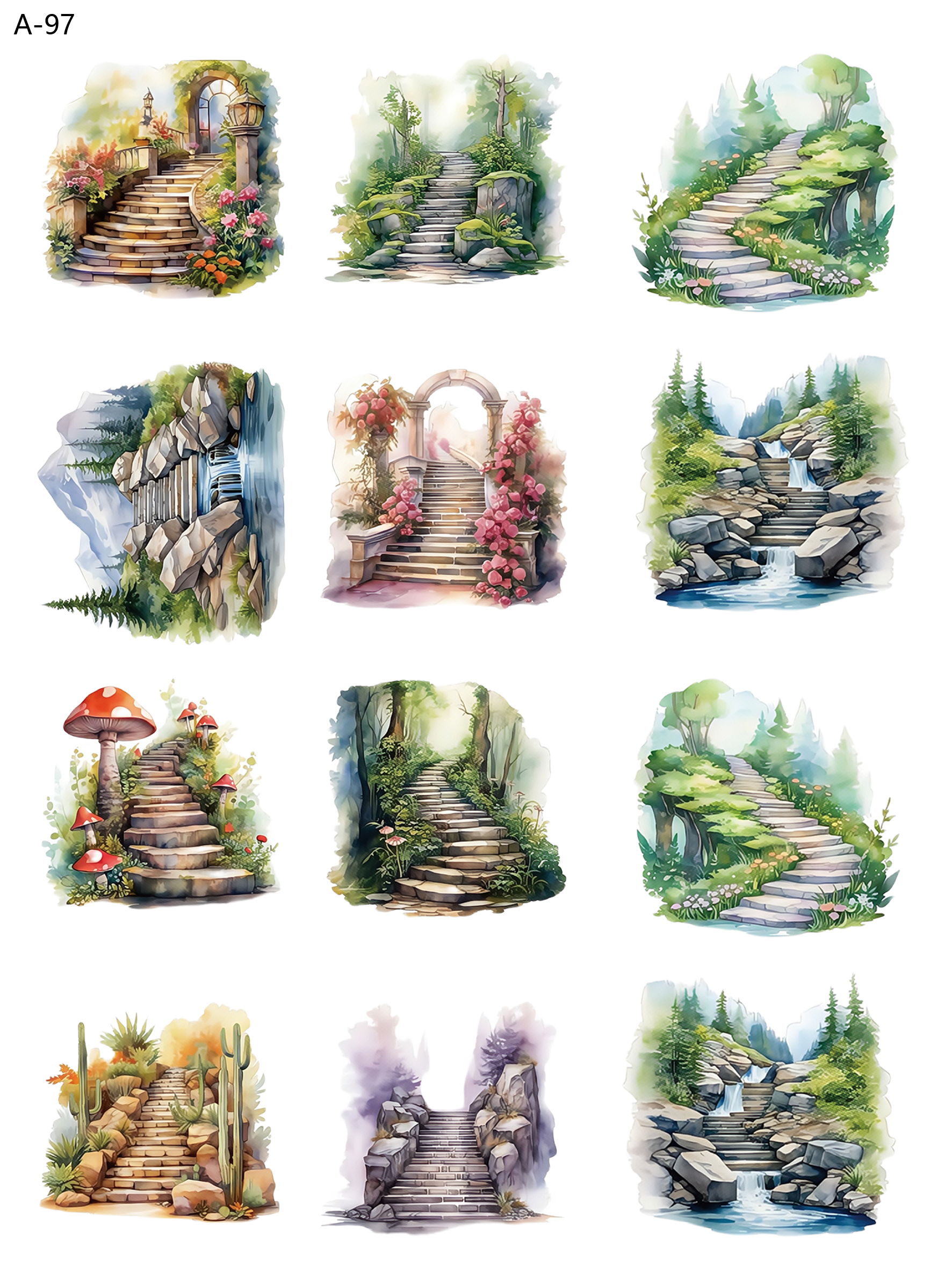 A97 embossed sticker A97 pre-cut embossed sticker (5.91*7.87 inch)