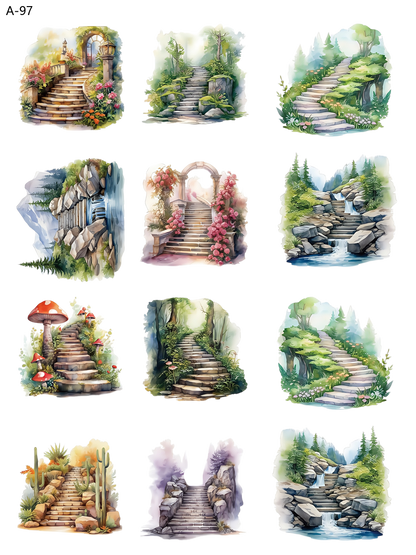 A97 embossed sticker A97 pre-cut embossed sticker (5.91*7.87 inch)