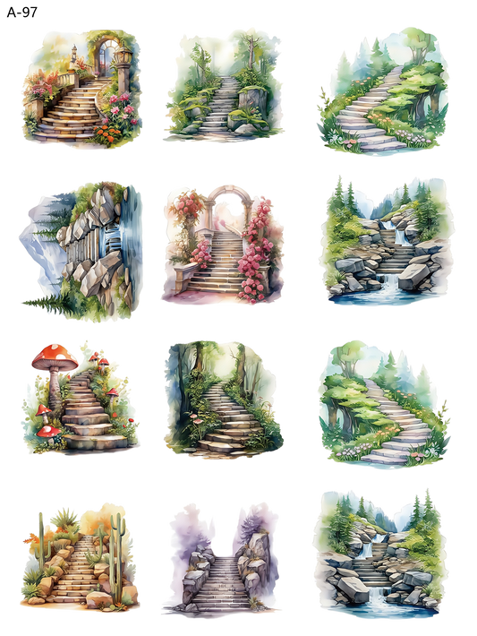 A97 embossed sticker A97 pre-cut embossed sticker (5.91*7.87 inch)