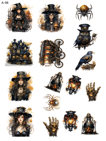 A98 embossed sticker A98 pre-cut embossed sticker (5.91*7.87 inch)