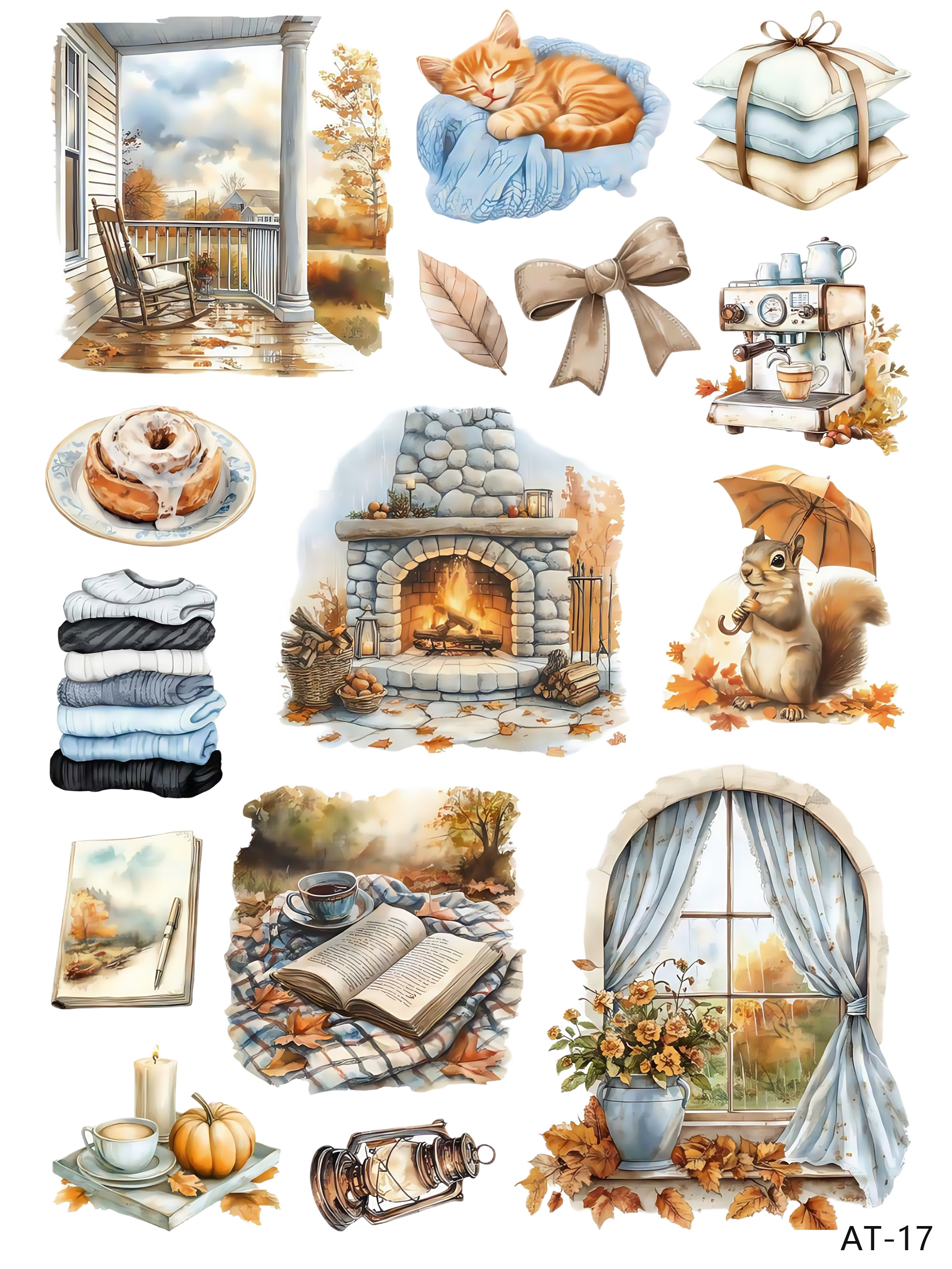 AT17-AT26 embossed sticker AT17 pre-cut embossed sticker (5.91*7.87 inch)