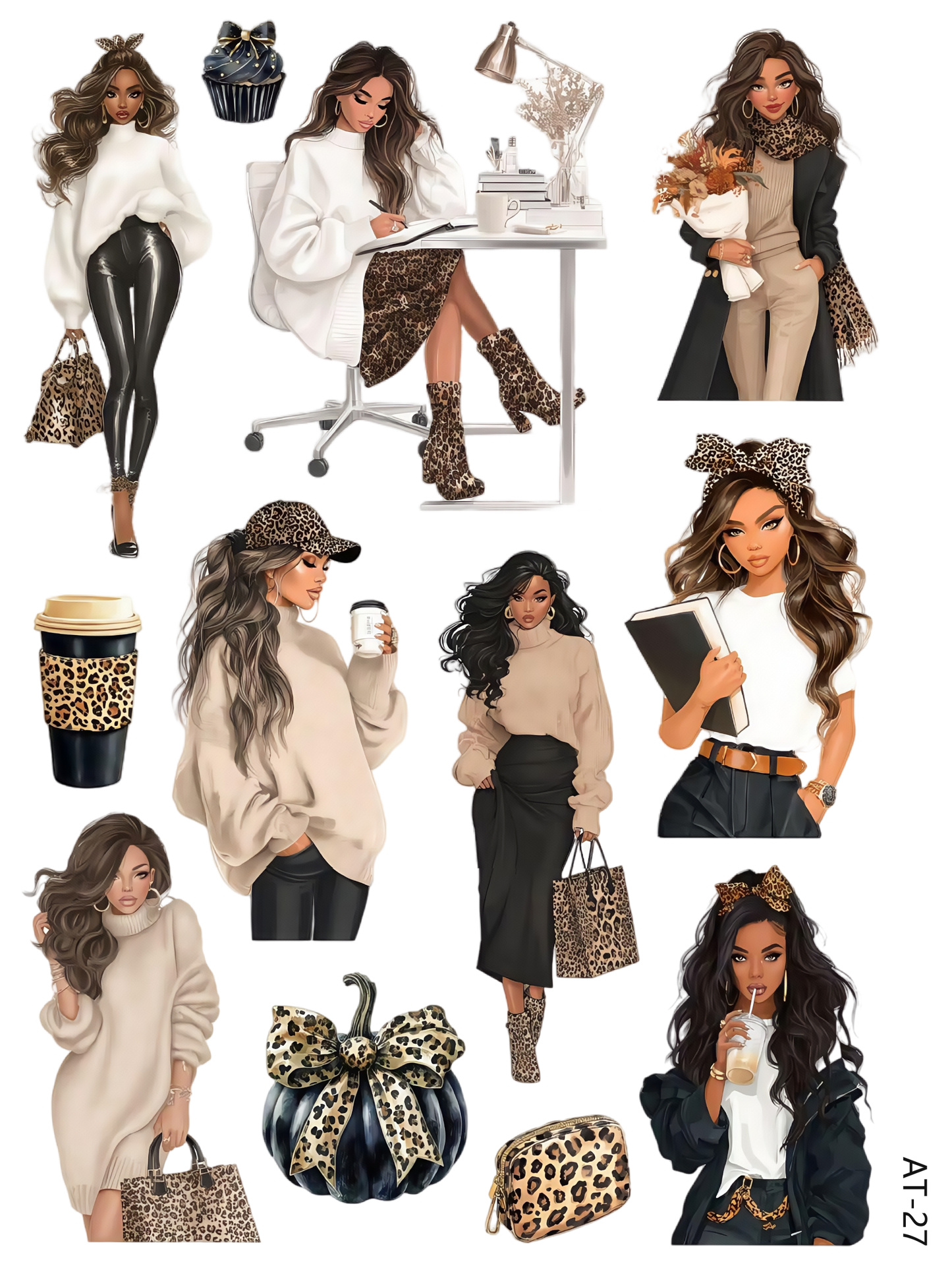 AT27-AT37 embossed sticker AT27 pre-cut embossed sticker (5.91*7.87 inch)