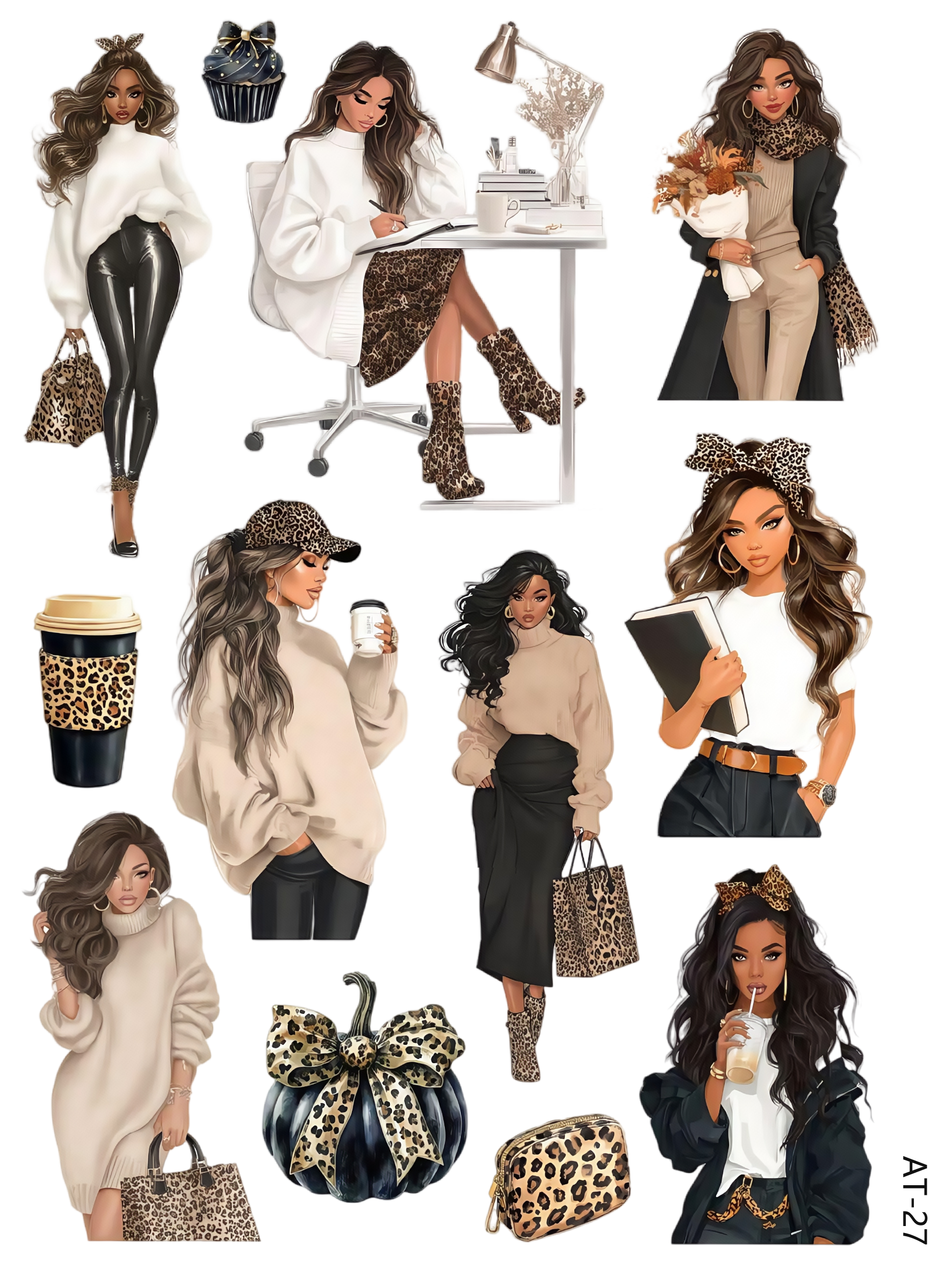 AT27-AT37 embossed sticker AT27 pre-cut embossed sticker (5.91*7.87 inch)