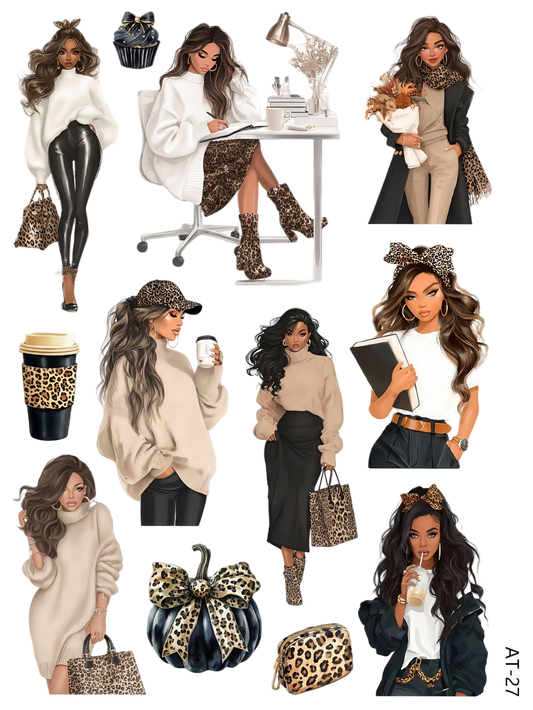 AT27-AT37 embossed sticker AT27 pre-cut embossed sticker (5.91*7.87 inch)