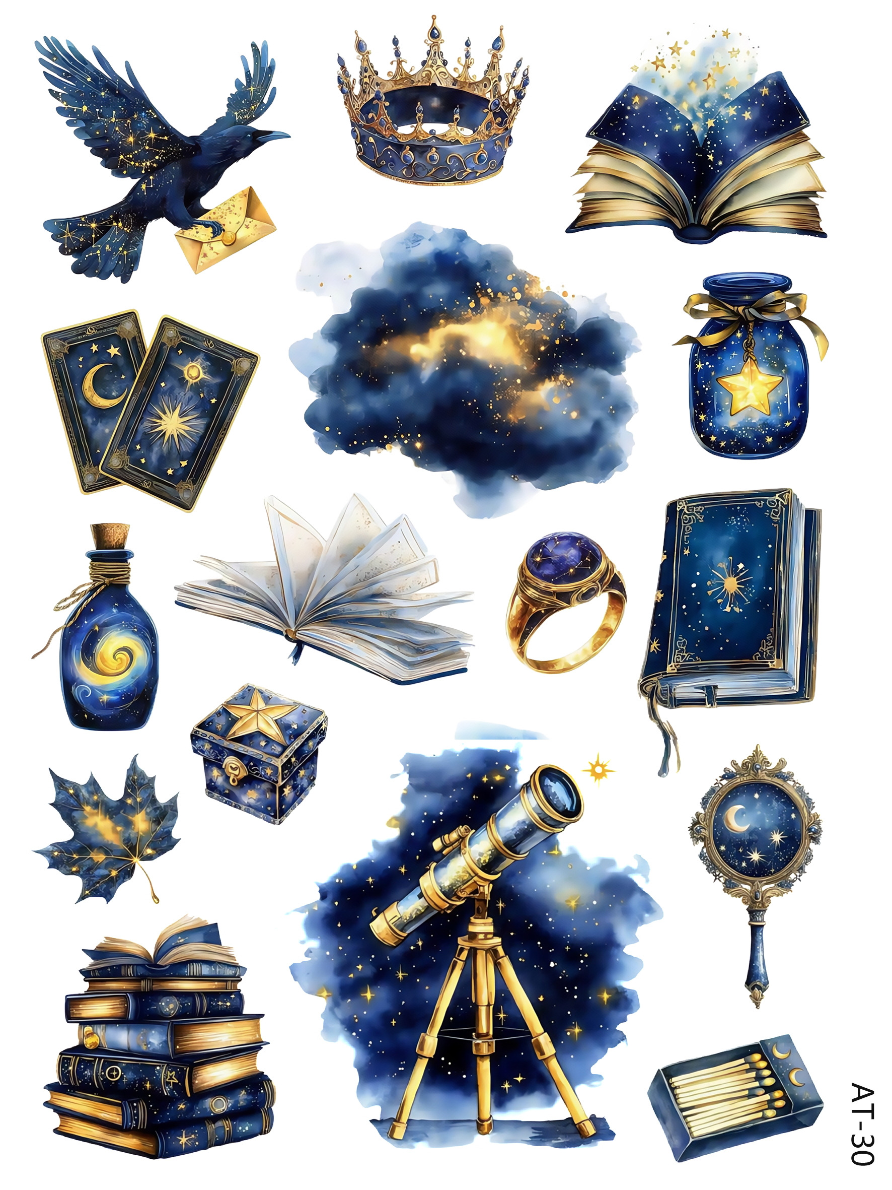 AT27-AT37 embossed sticker AT30 pre-cut embossed sticker (5.91*7.87 inch)