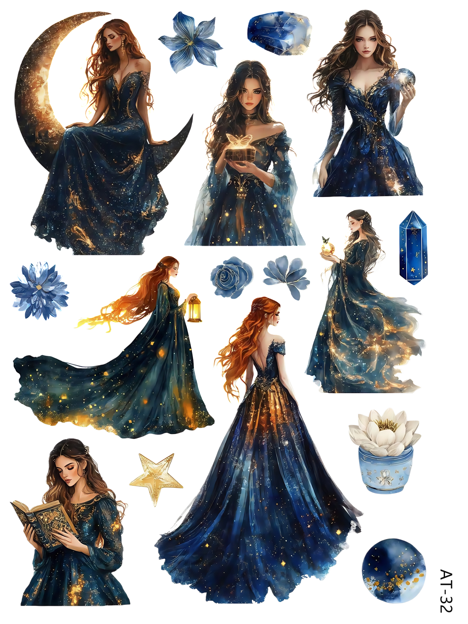 AT27-AT37 embossed sticker AT32 pre-cut embossed sticker (5.91*7.87 inch)