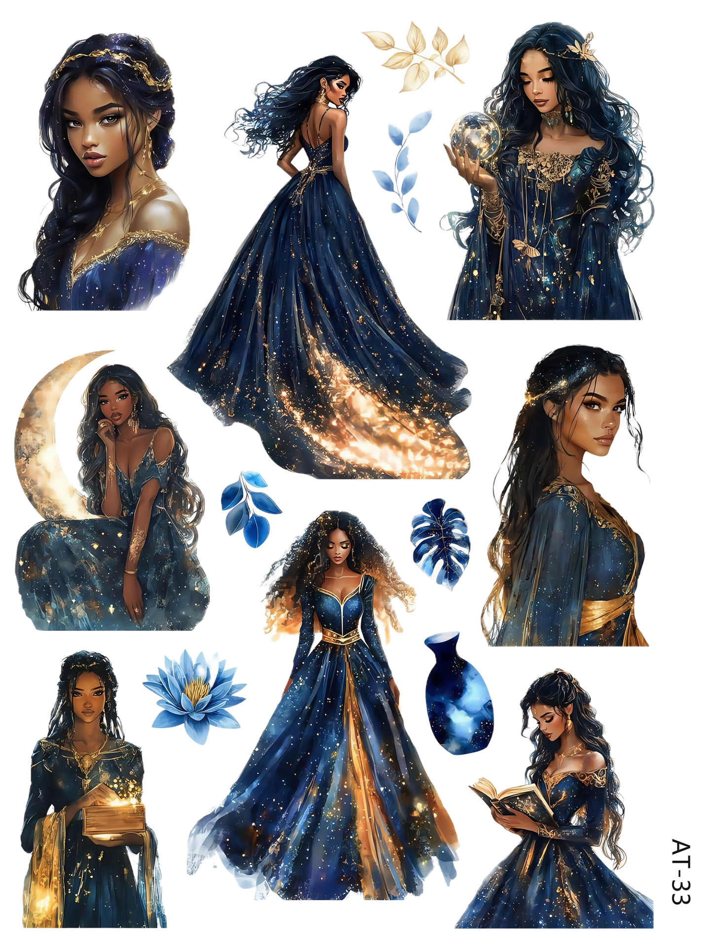 AT27-AT37 embossed sticker AT33 pre-cut embossed sticker (5.91*7.87 inch)