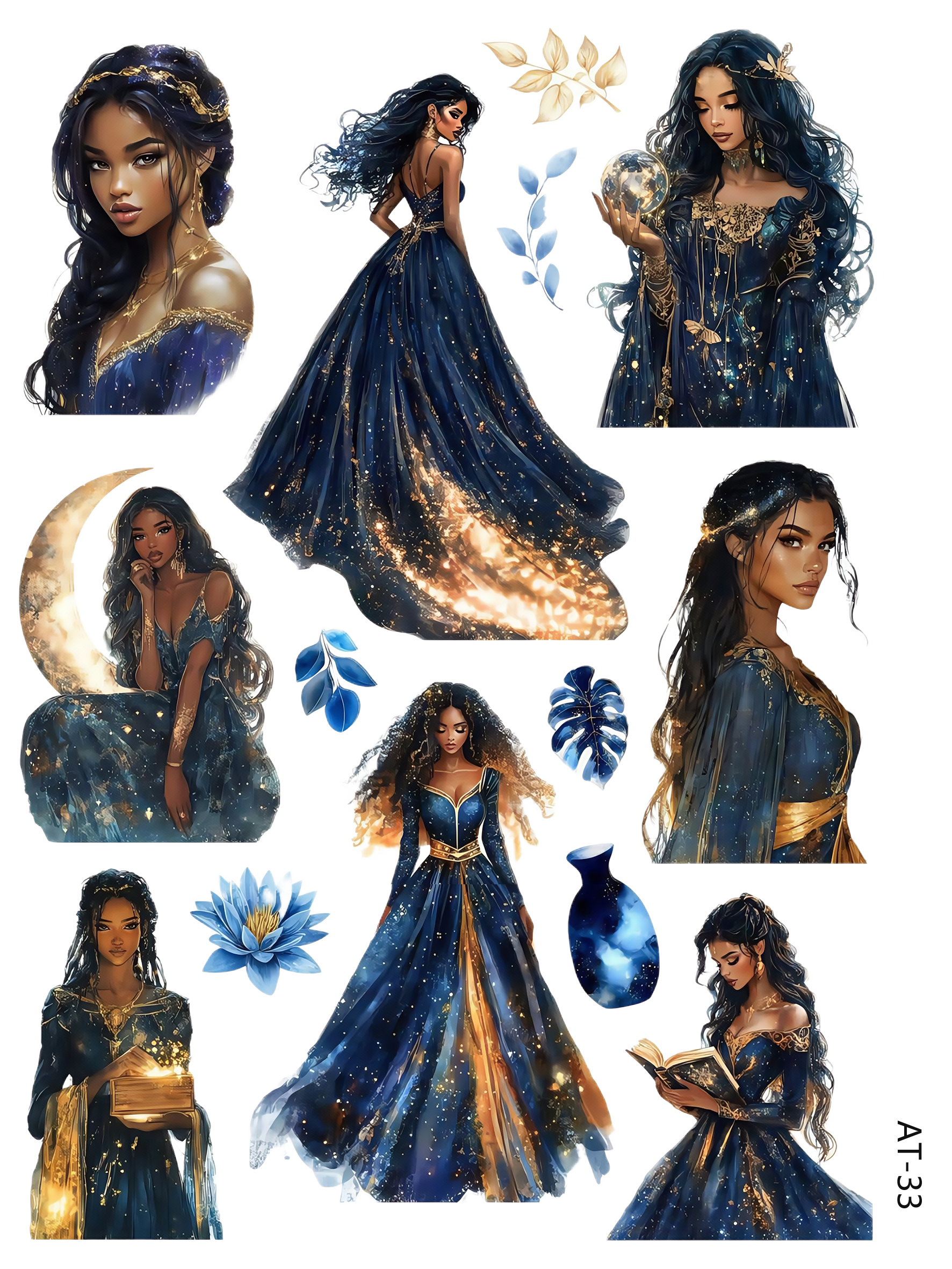 AT27-AT37 embossed sticker AT33 pre-cut embossed sticker (5.91*7.87 inch)