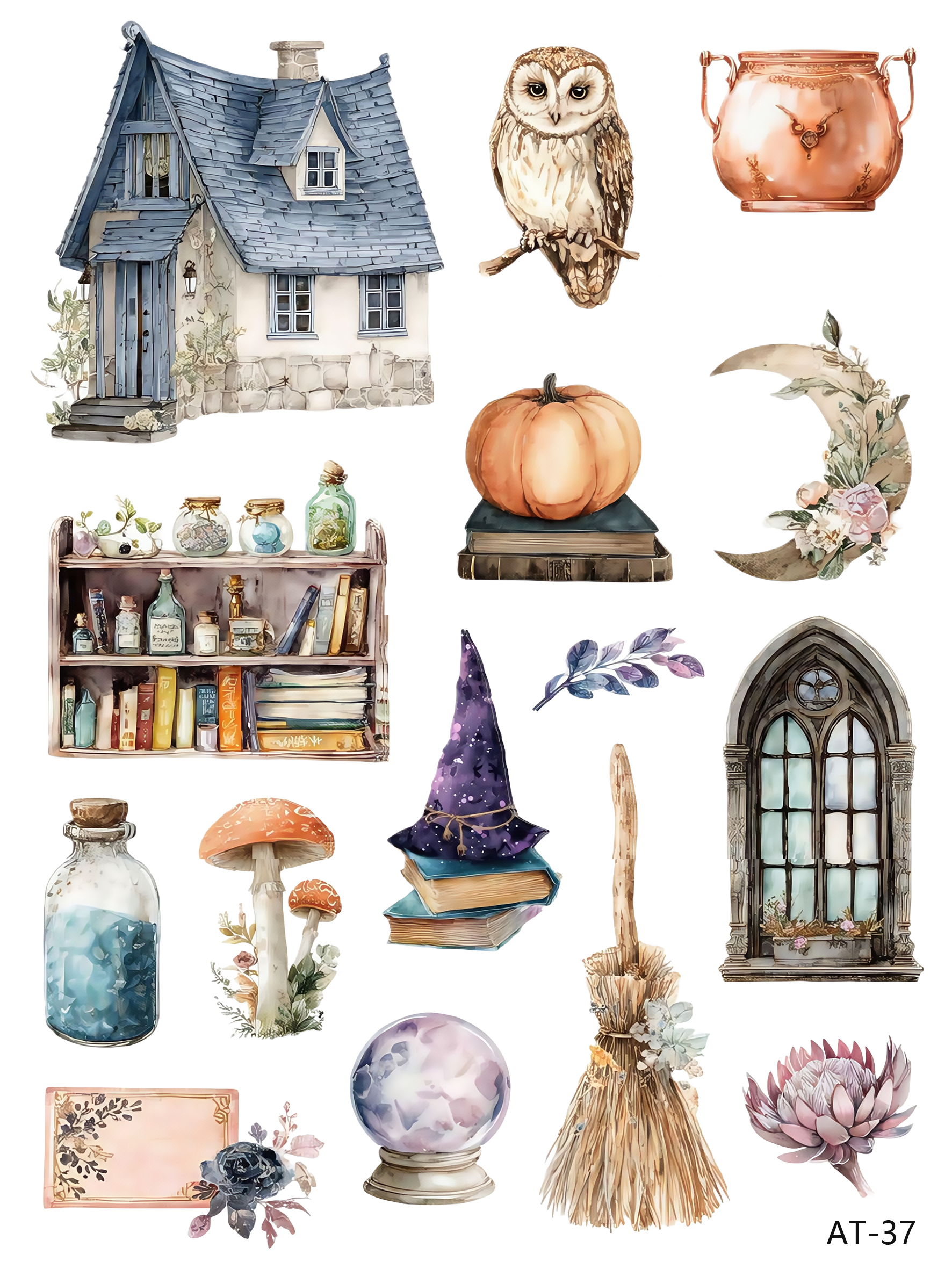 AT27-AT37 embossed sticker AT37 pre-cut embossed sticker (5.91*7.87 inch)