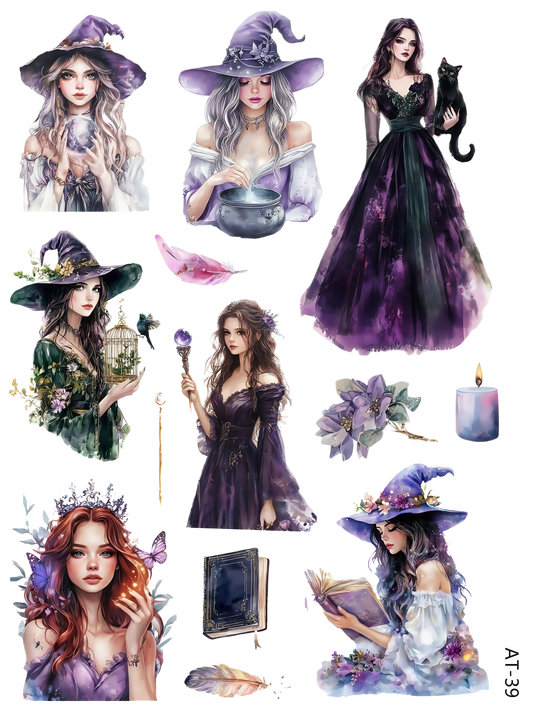 AT38-AT43 embossed sticker AT39 pre-cut embossed sticker (5.91*7.87 inch)