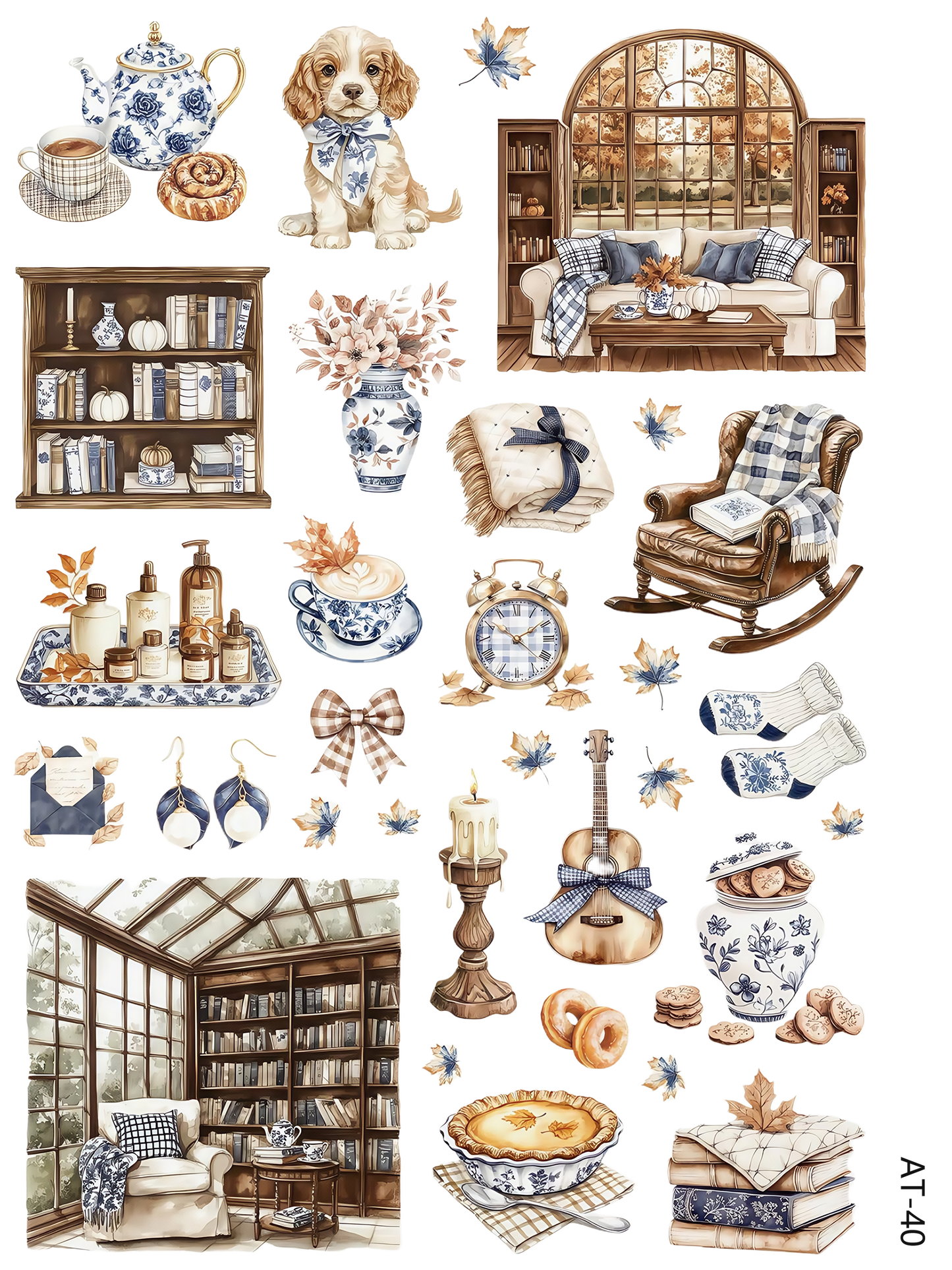 AT38-AT43 embossed sticker AT40 pre-cut embossed sticker (5.91*7.87 inch)