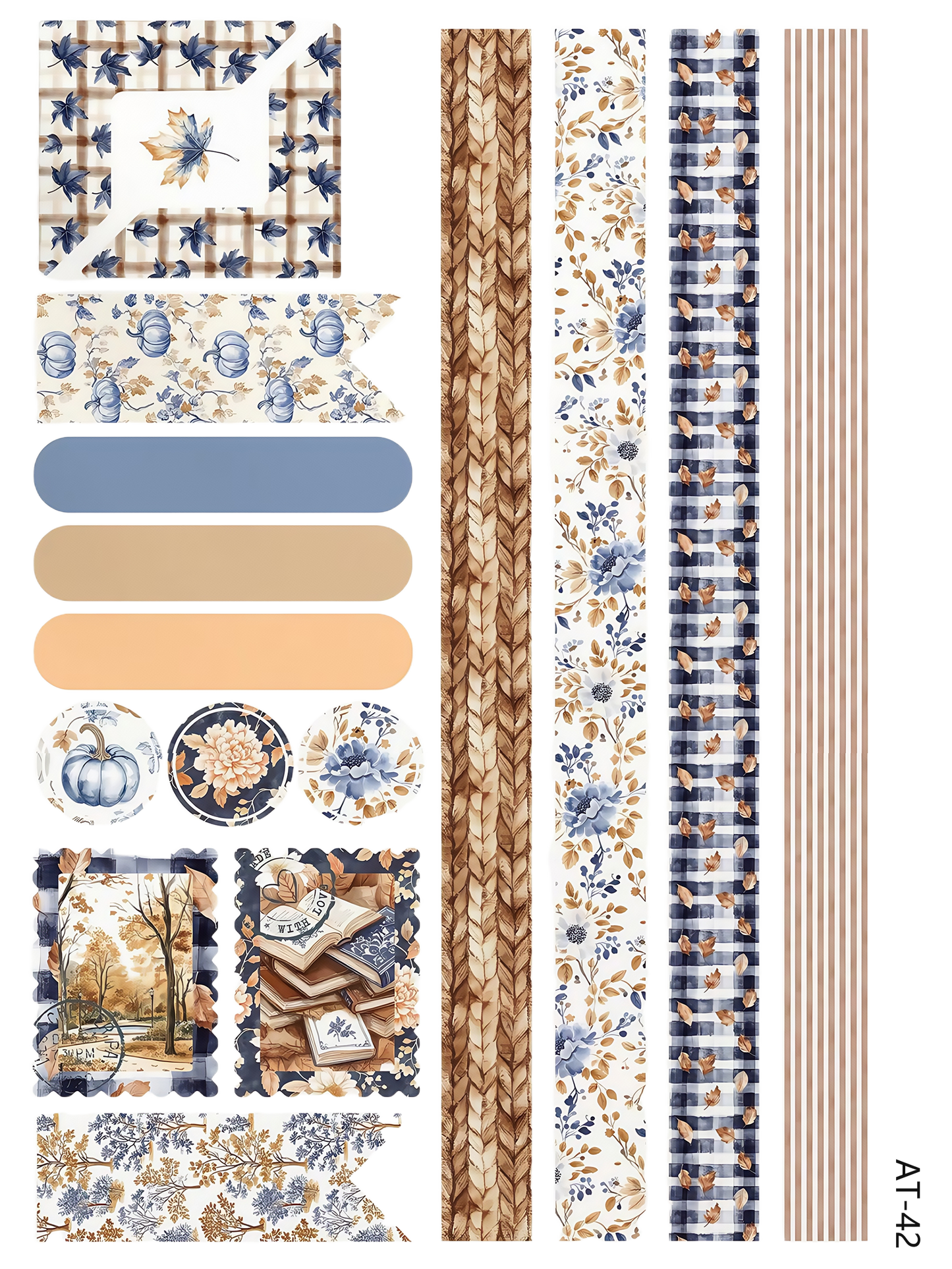 AT38-AT43 embossed sticker AT42 pre-cut embossed sticker (5.91*7.87 inch)