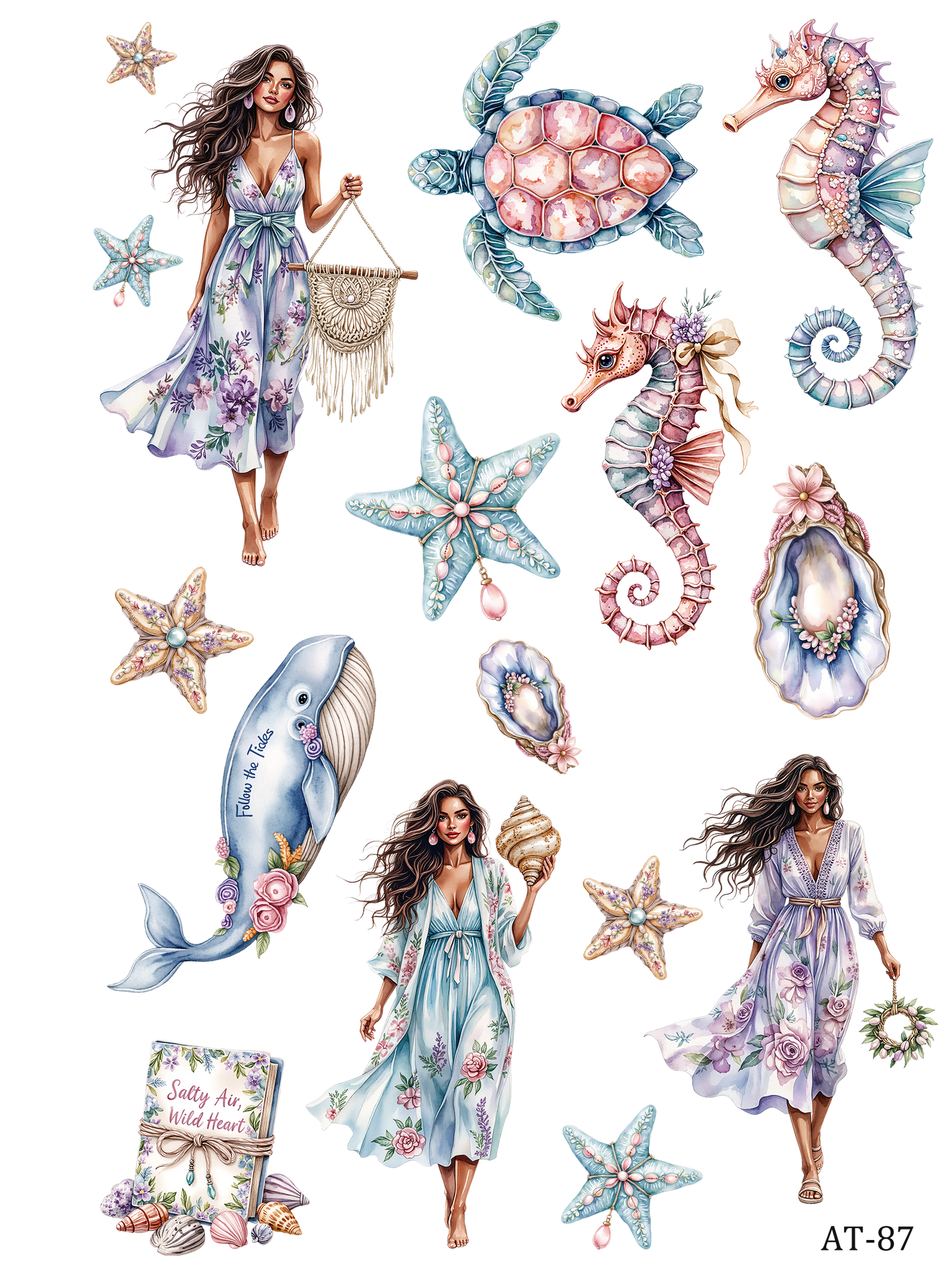 AT87-AT97 embossed sticker AT87