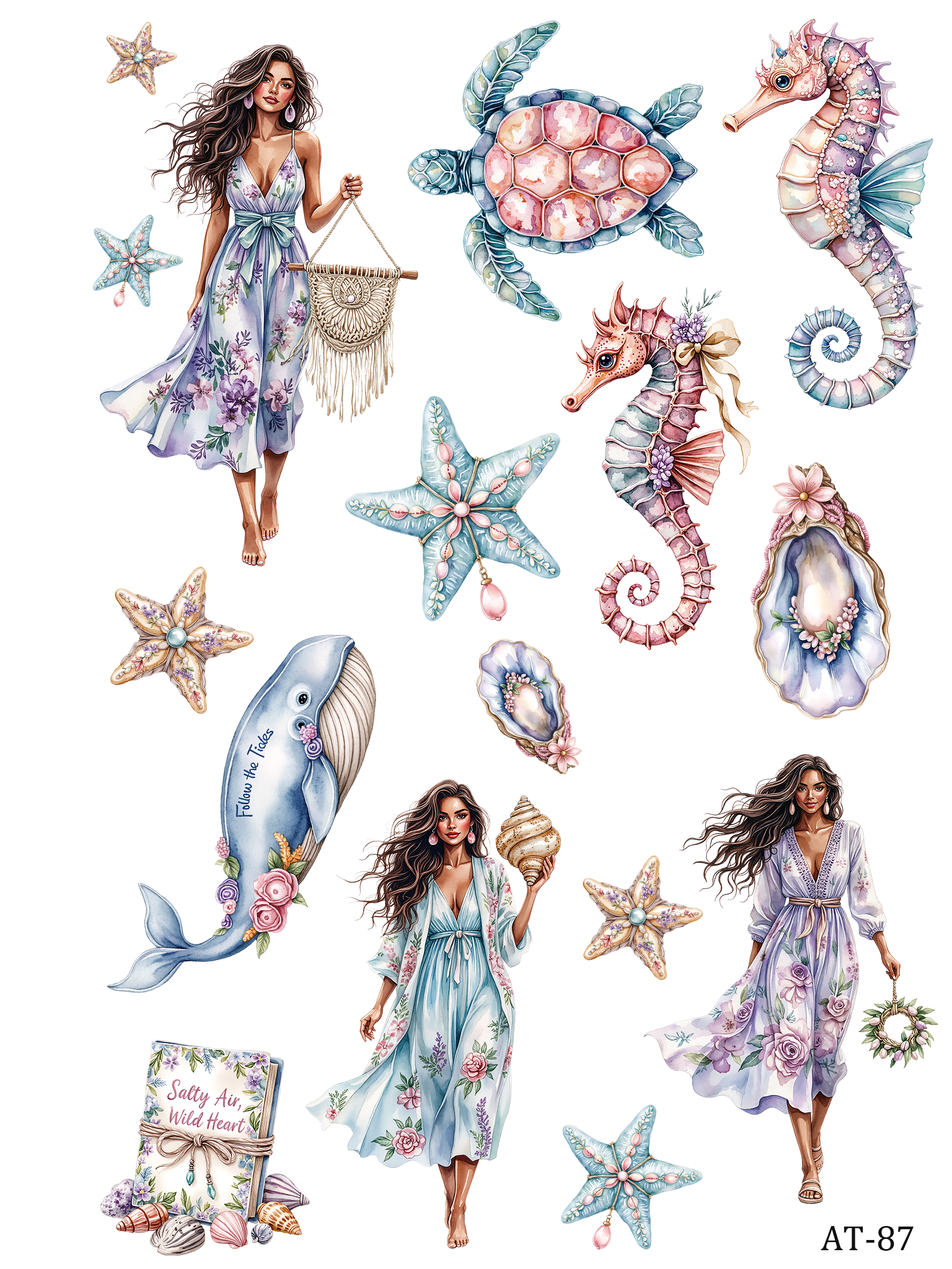 AT87-AT97 embossed sticker AT87