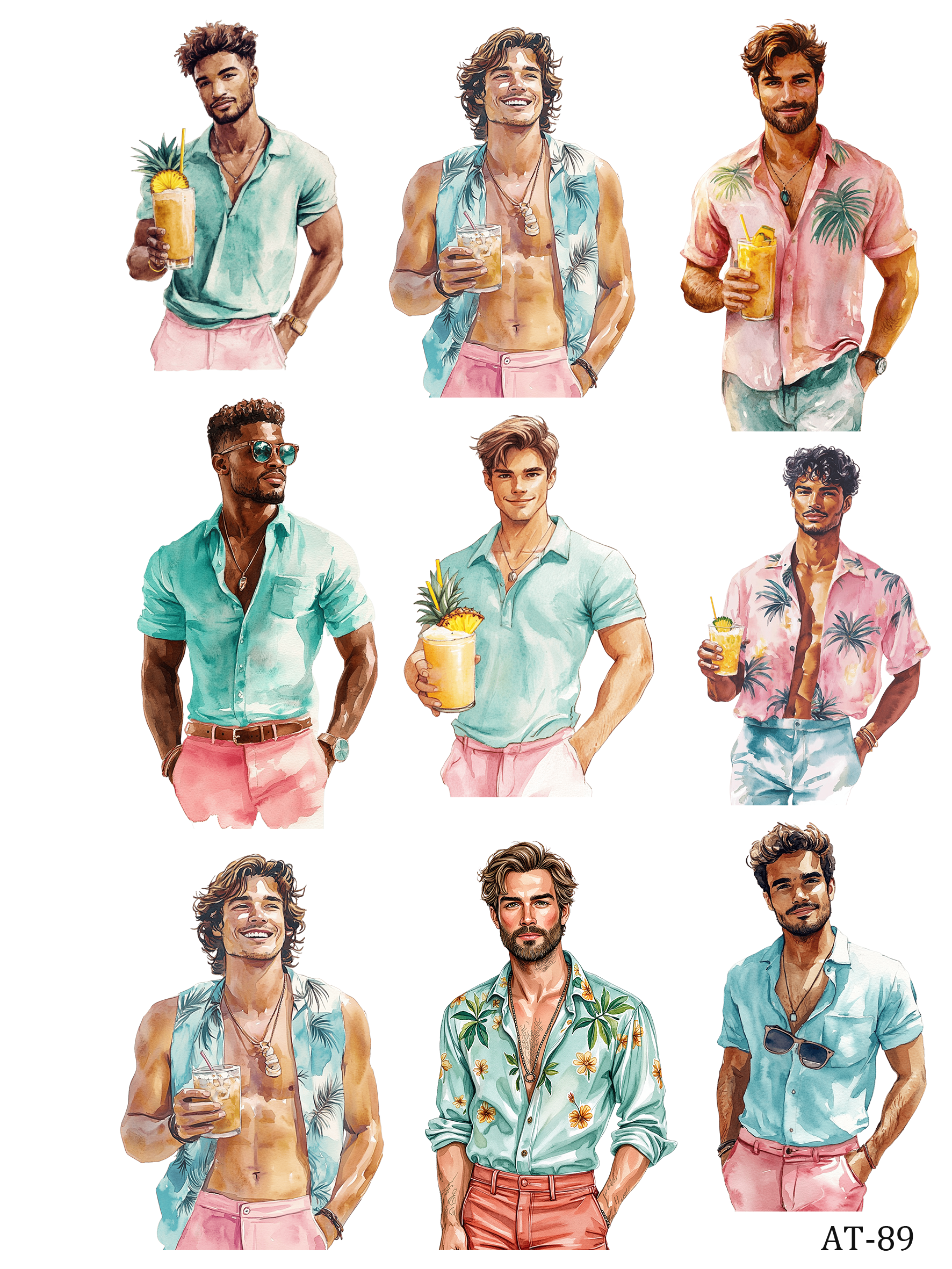 AT87-AT97 embossed sticker AT89