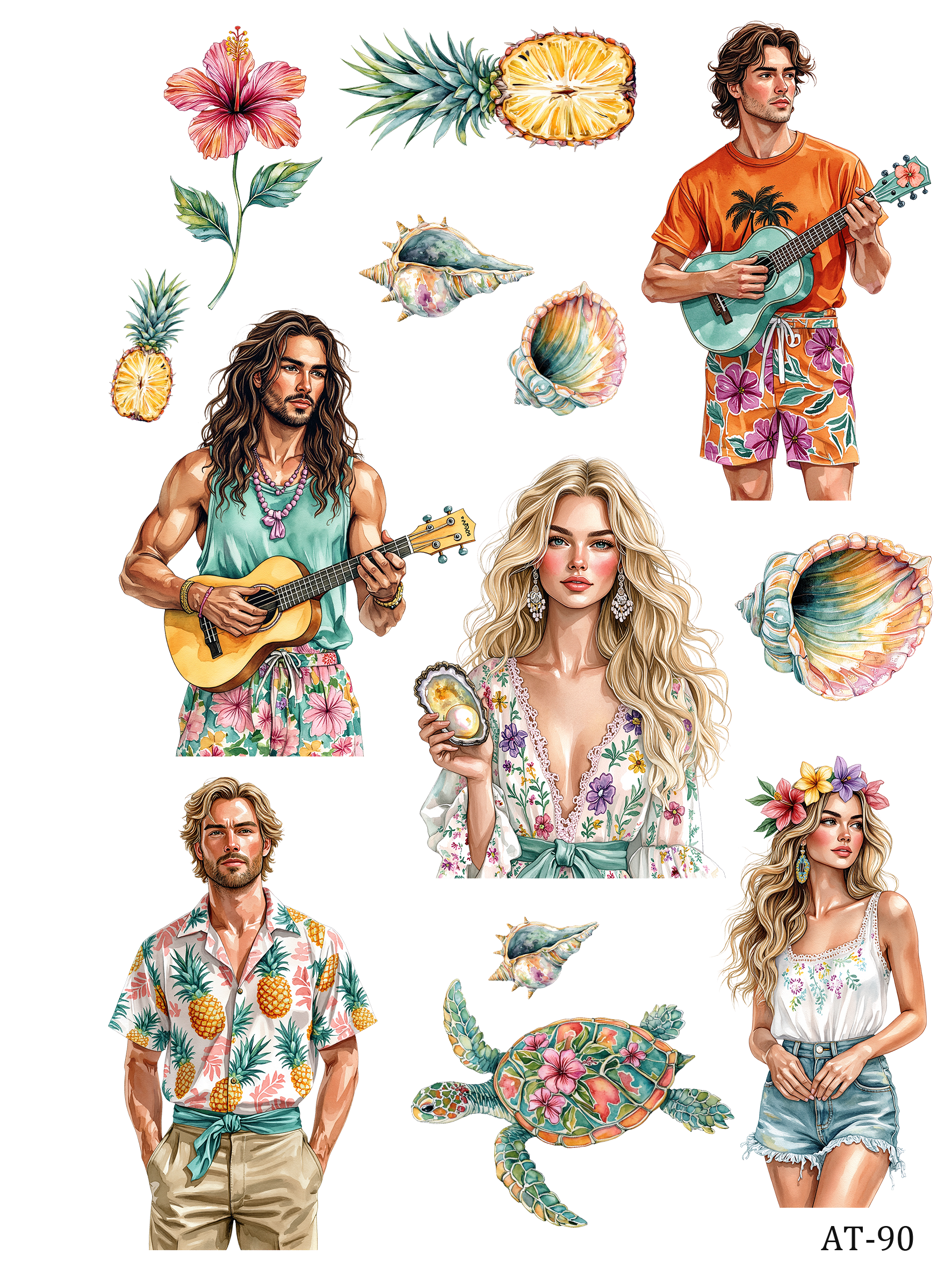 AT87-AT97 embossed sticker AT91