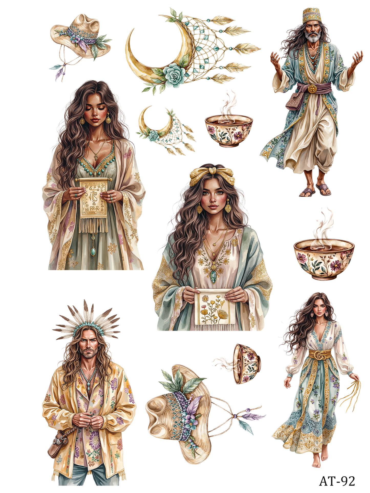 AT87-AT97 embossed sticker AT92