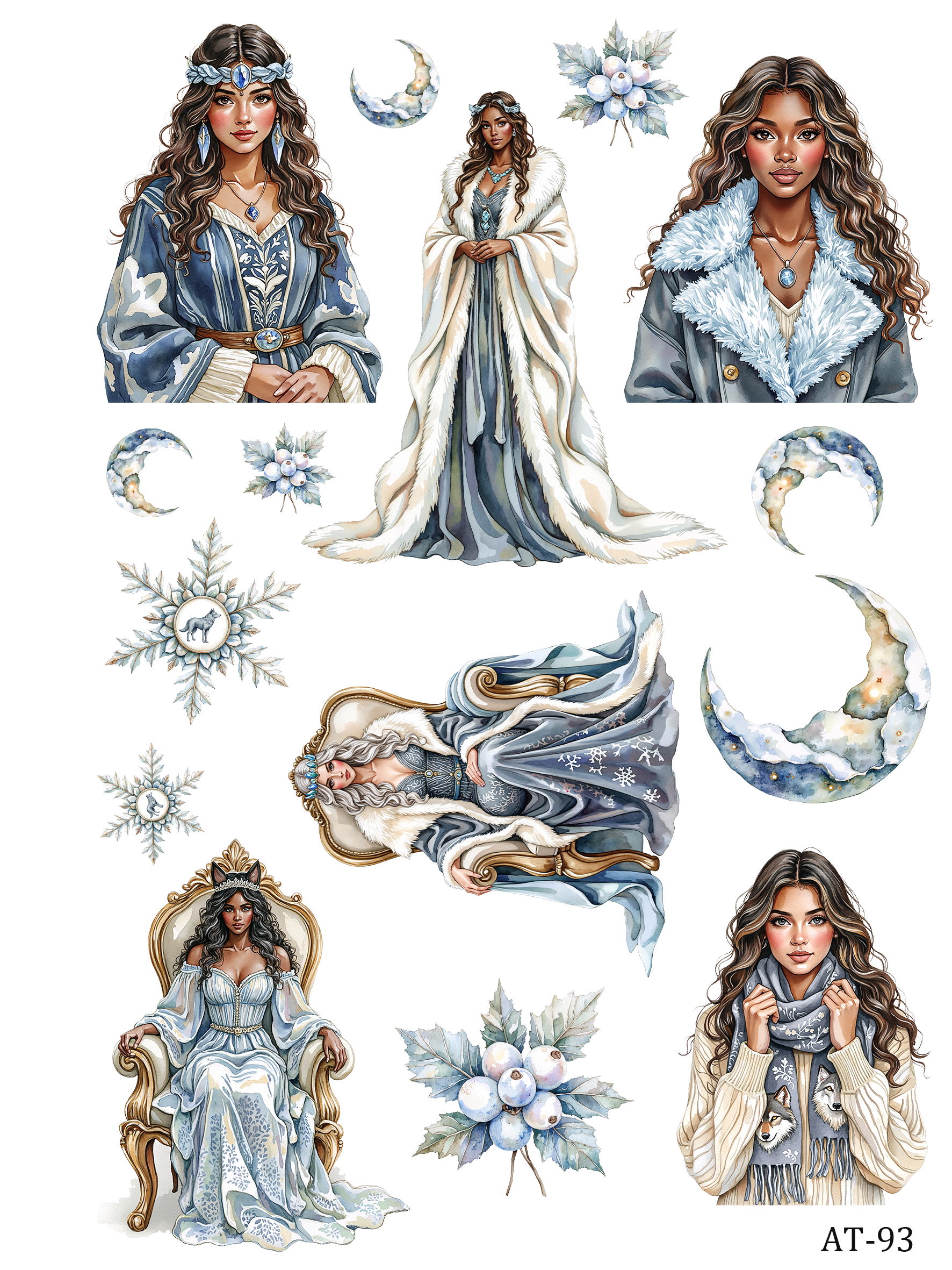 AT87-AT97 embossed sticker AT93