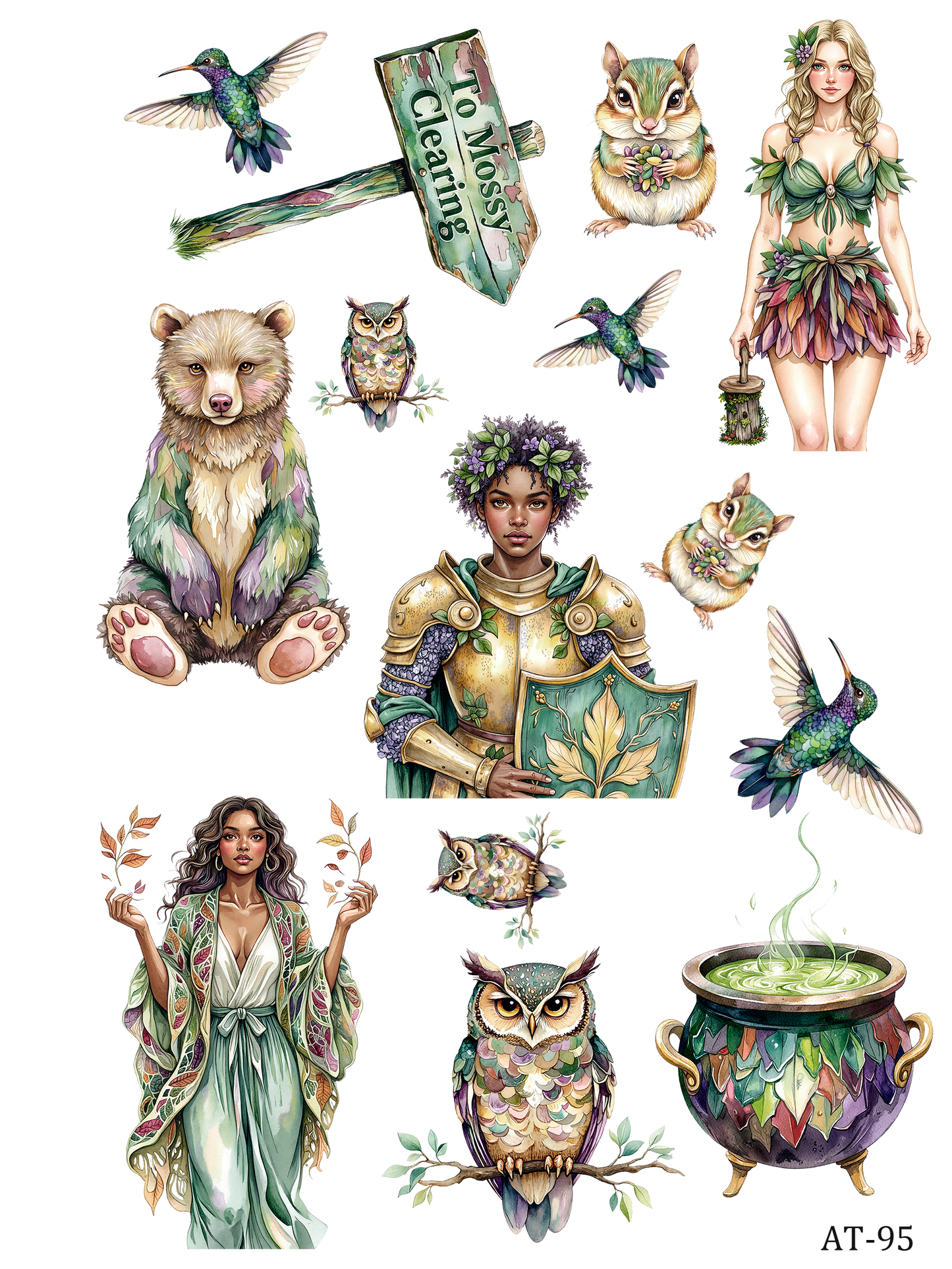 AT87-AT97 embossed sticker AT95