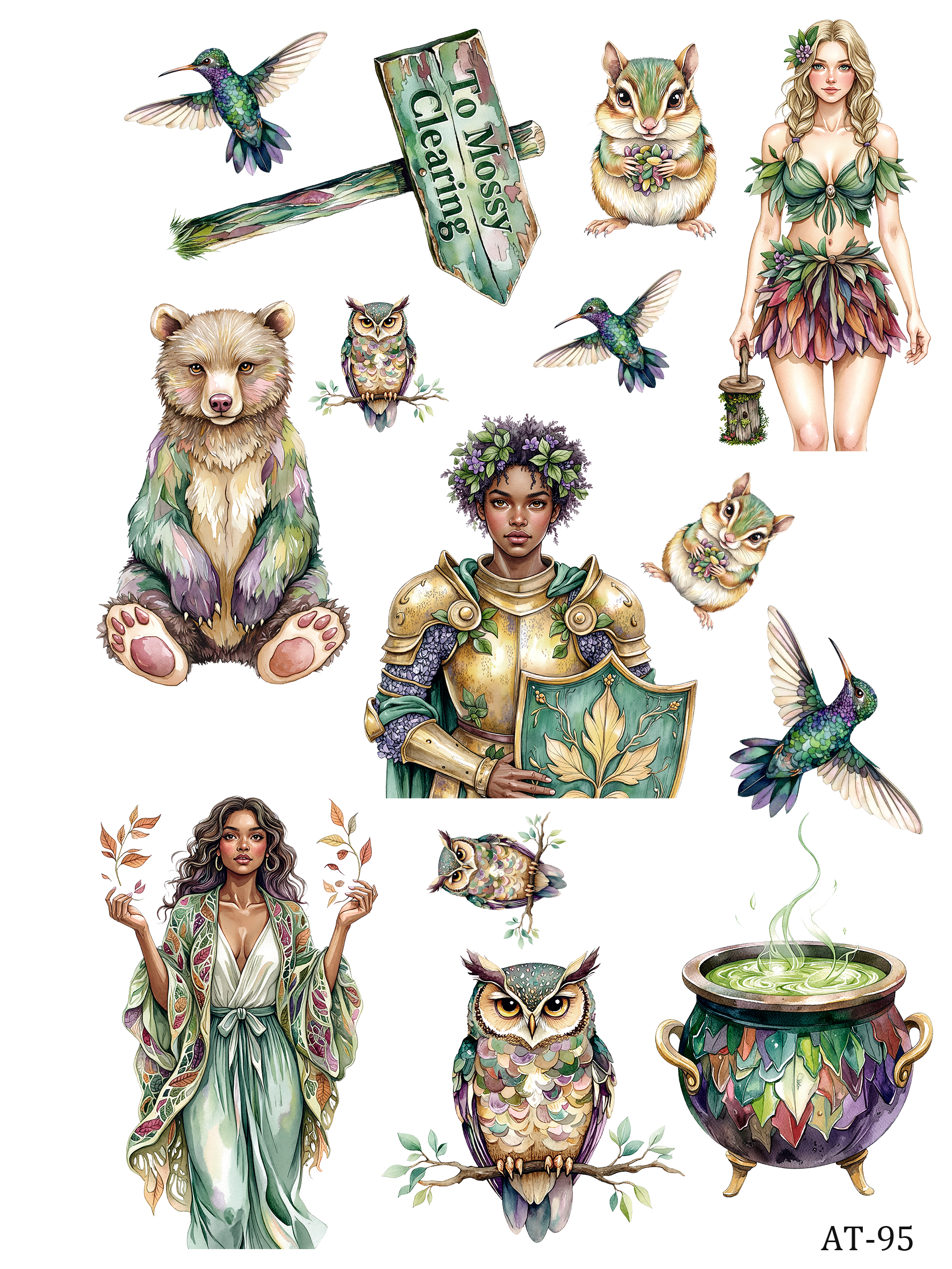 AT87-AT97 embossed sticker AT95