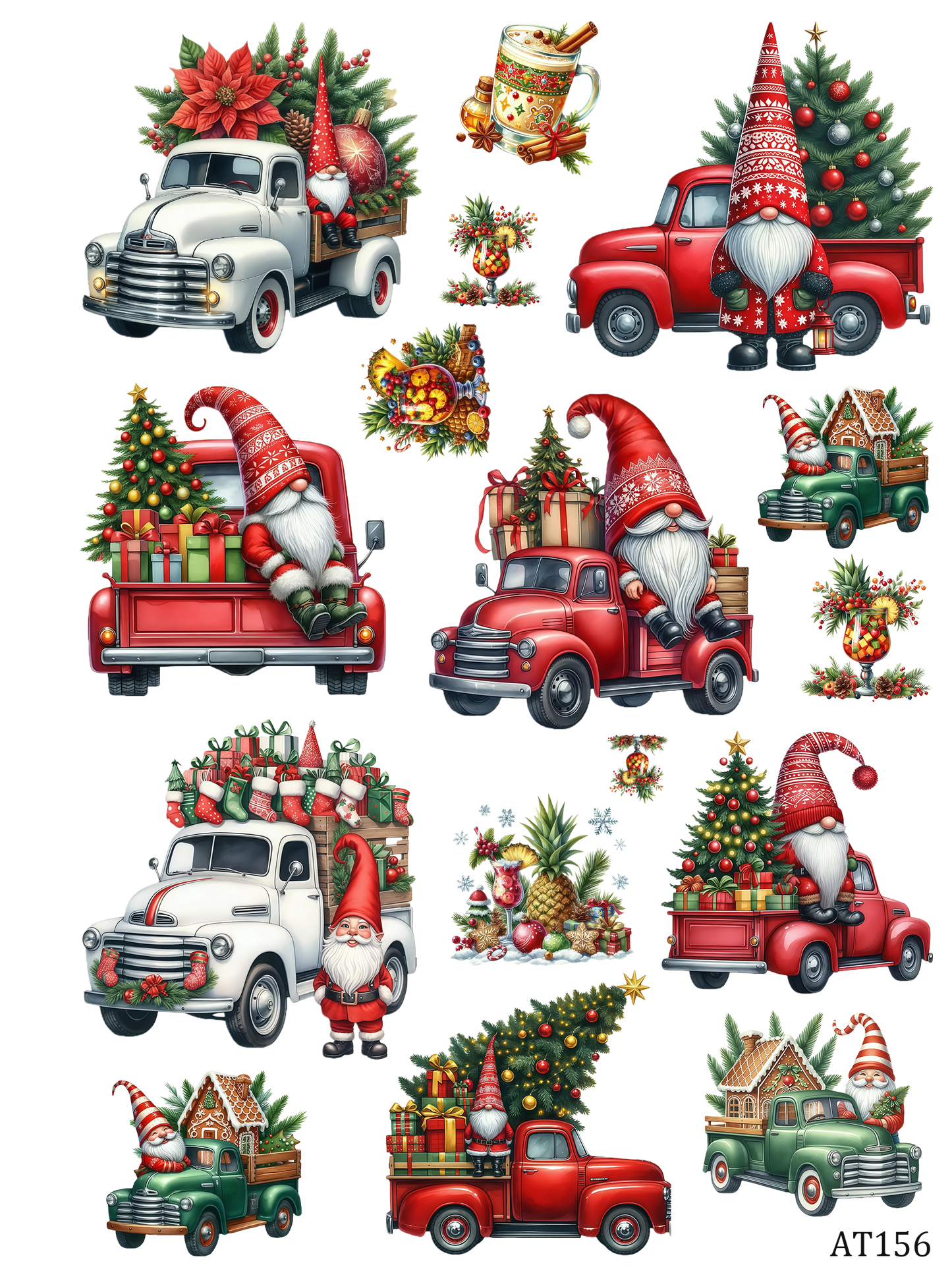 AT149-AT159 embossed sticker AT156