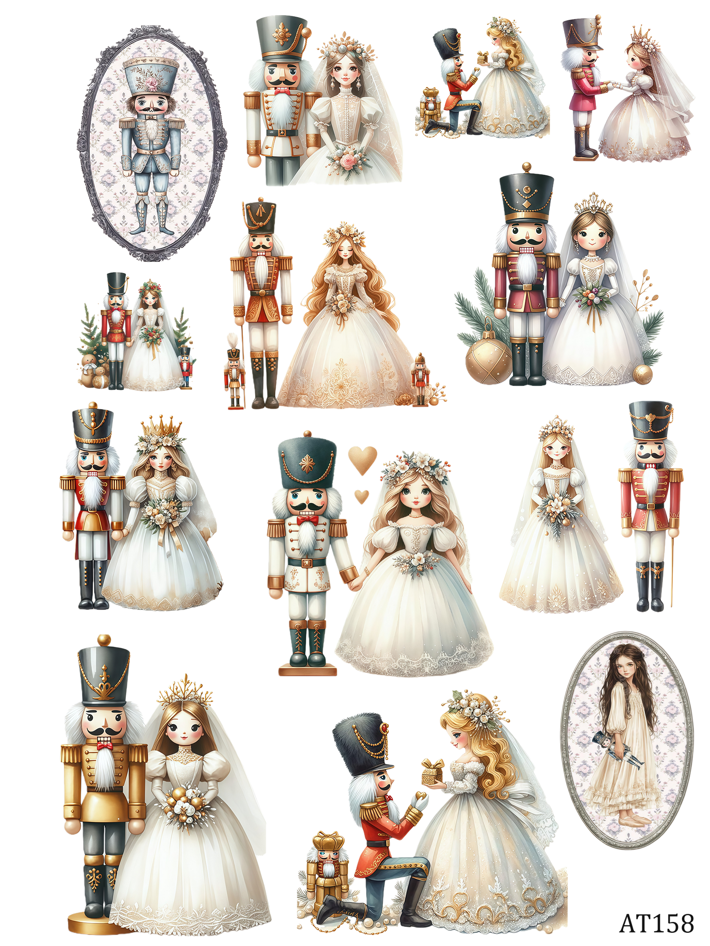 AT149-AT159 embossed sticker AT158