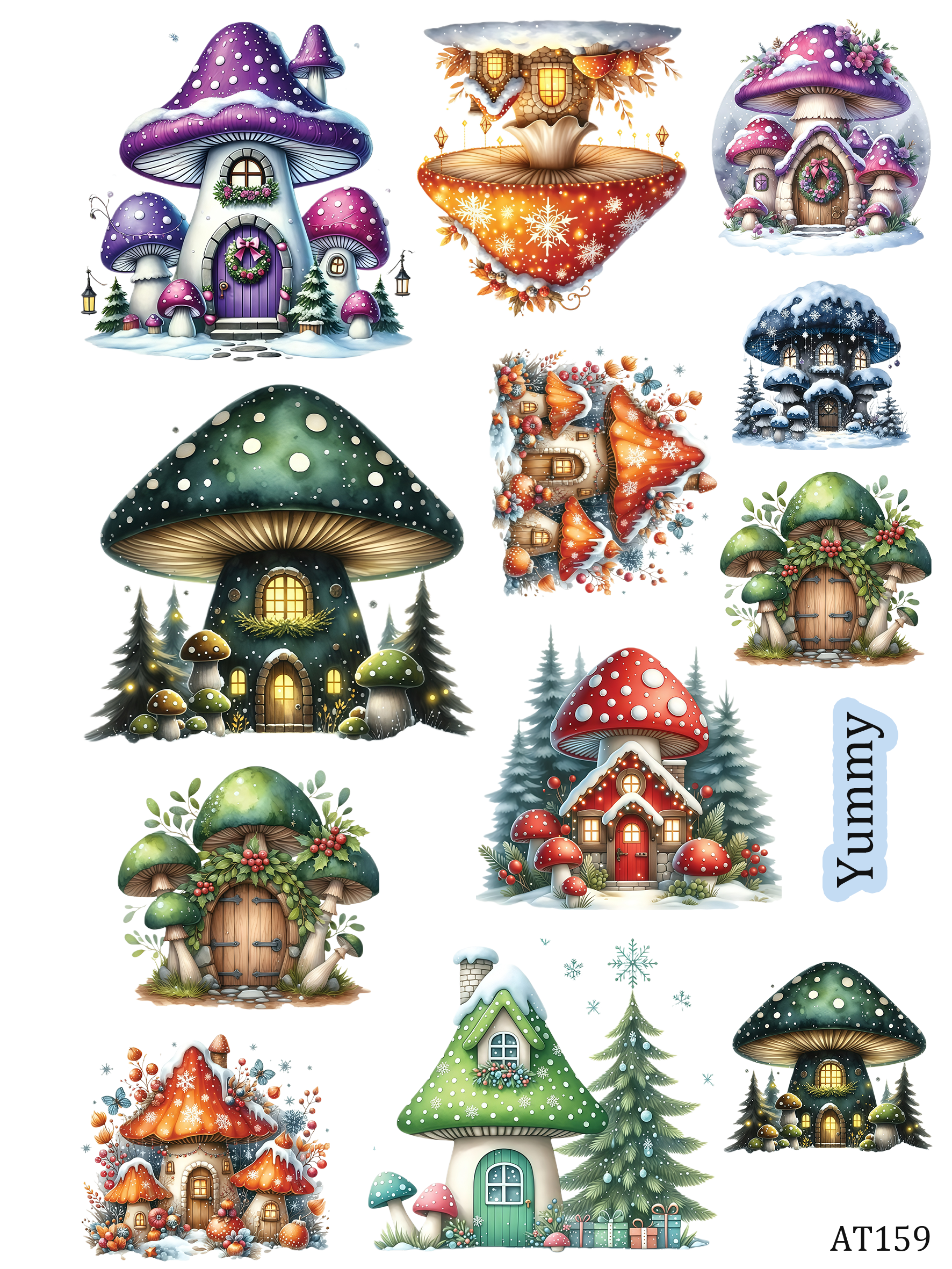 AT149-AT159 embossed sticker AT159