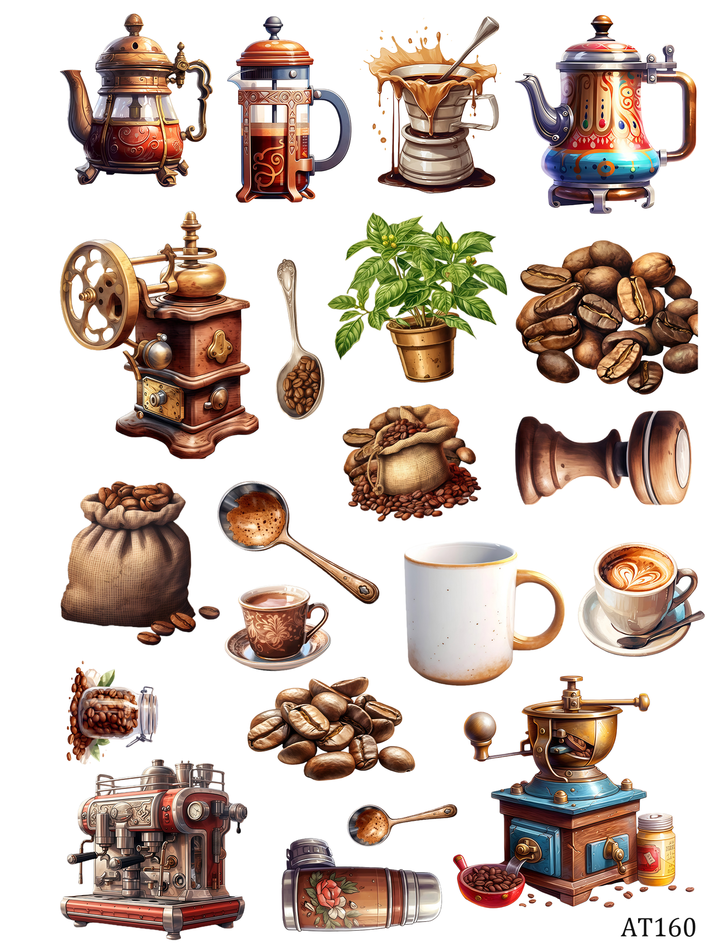 AT160-AT170 embossed sticker AT160