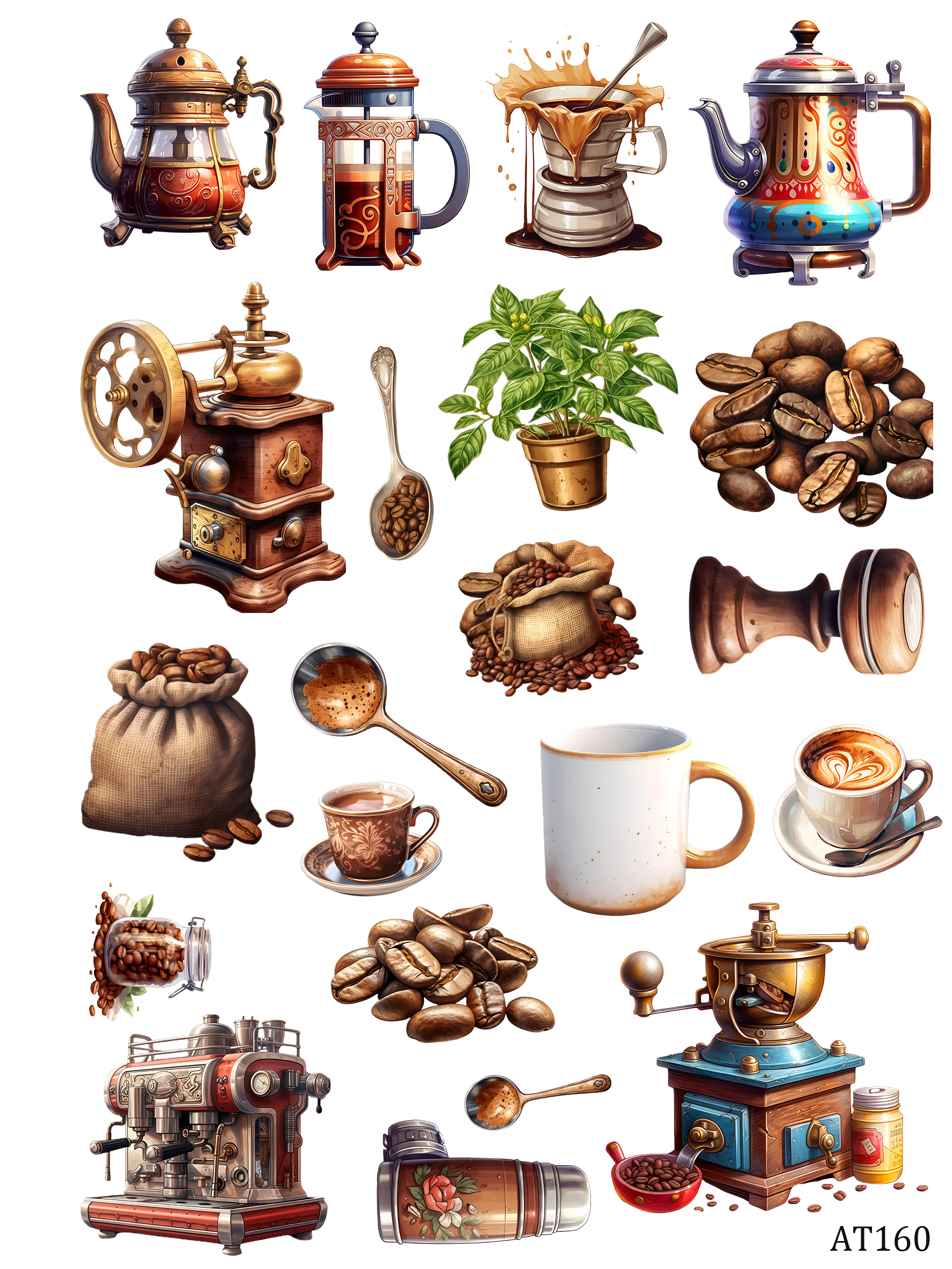 AT160-AT170 embossed sticker AT160