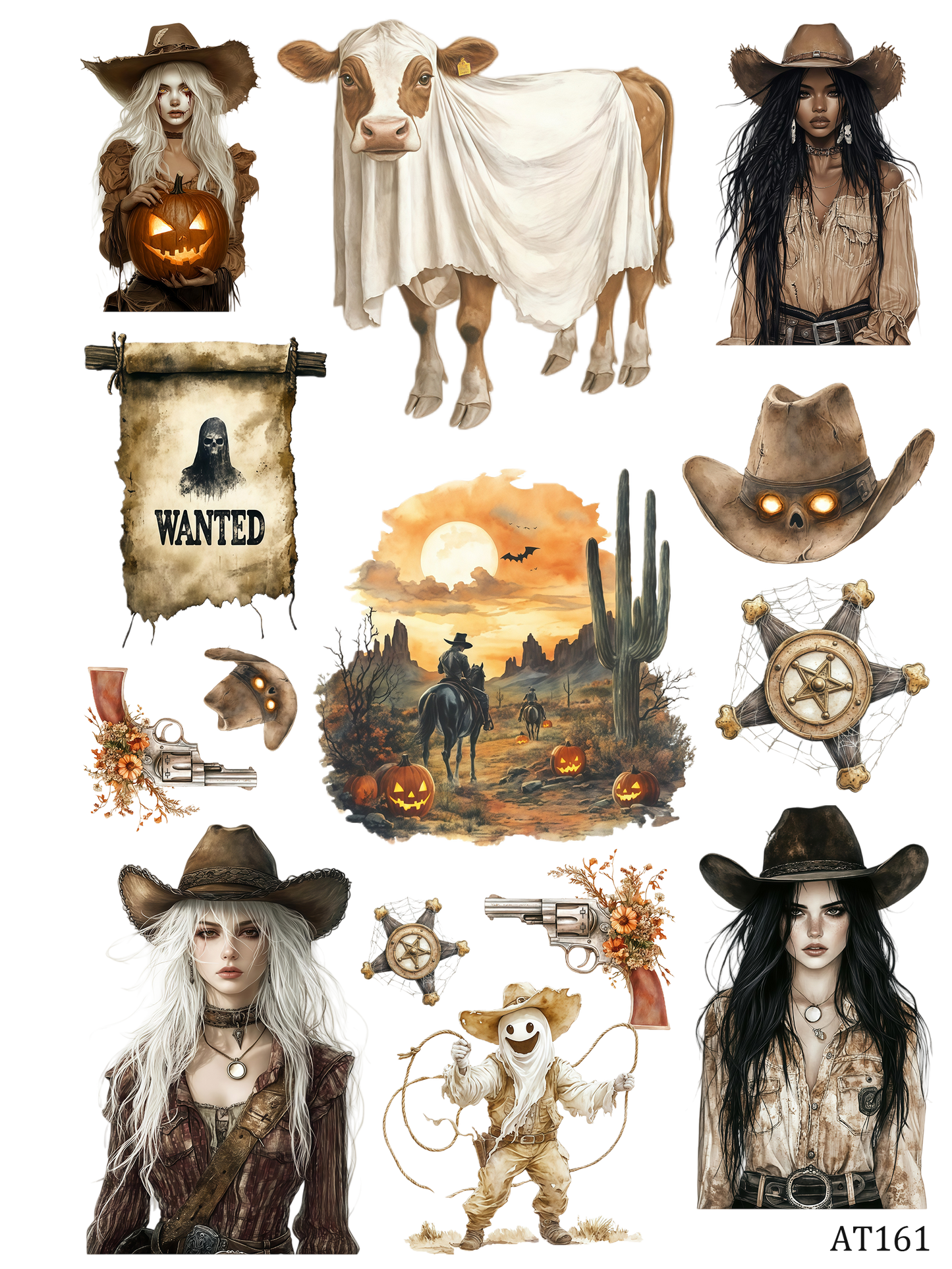 AT160-AT170 embossed sticker AT161