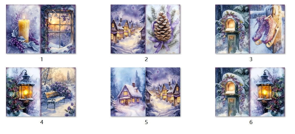 B104-B113 background paper B105 6pcs (A5 size)