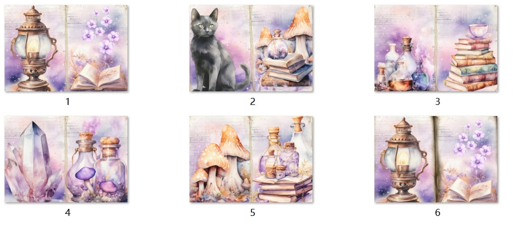 B104-B113 background paper B108 6pcs (A5 size)