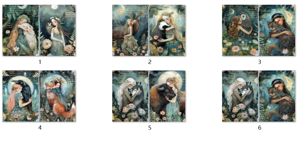 B104-B113 background paper B111 6pcs (A5 size)