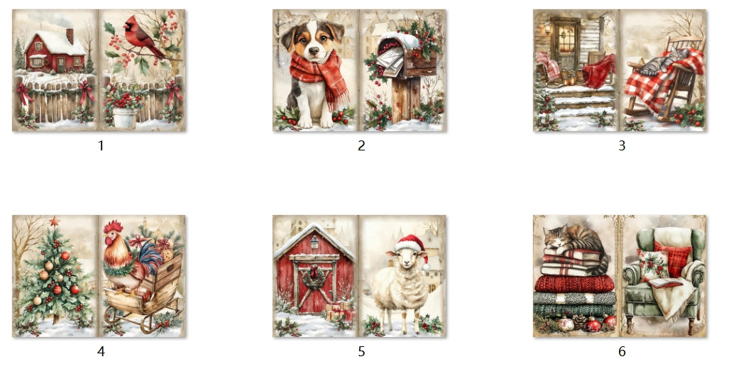 B104-B113 background paper B112 6pcs (A5 size)