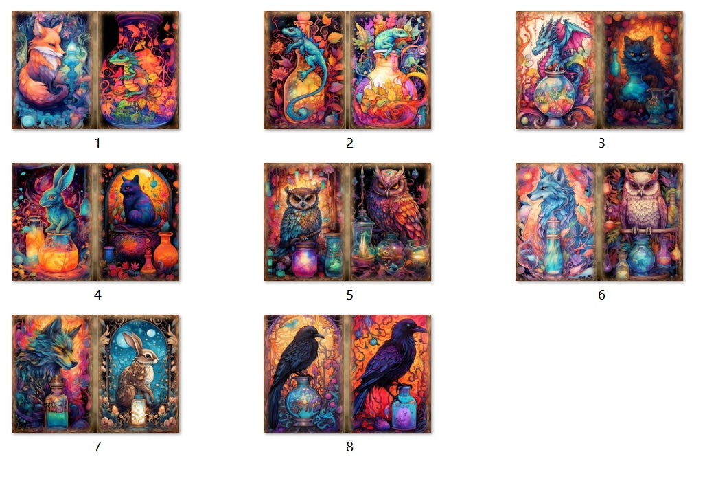 B114-B123 background paper B118 6pcs (A5 size)