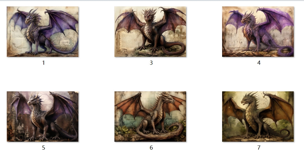 B114-B123 background paper B119 6pcs (A5 size)