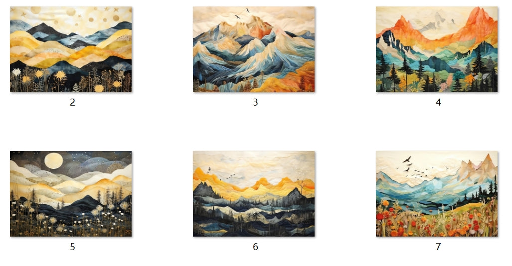 B114-B123 background paper B120 6pcs (A5 size)