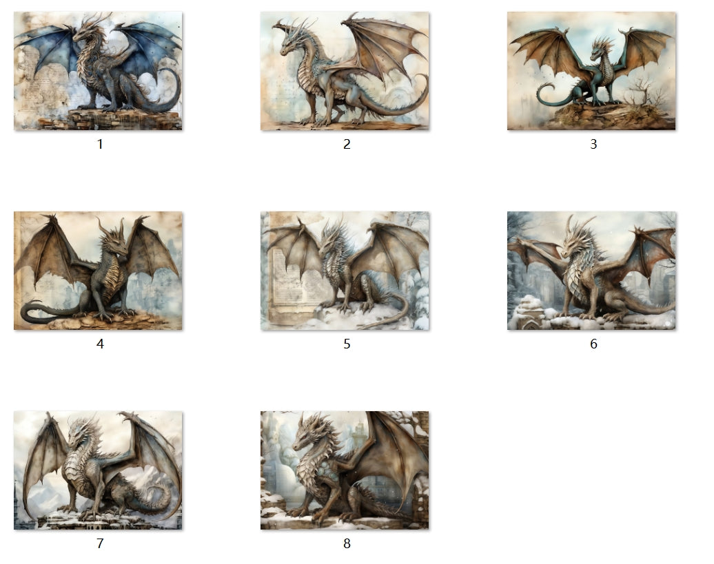 B114-B123 background paper B121 6pcs (A5 size)