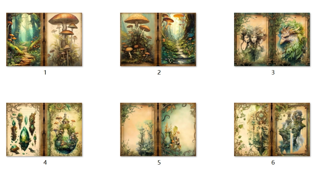 B114-B123 background paper B123 6pcs (A5 size)