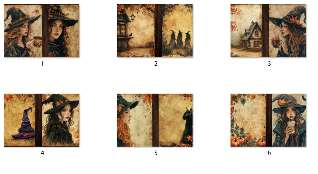 B134-B143 background paper B140 6pcs (A5 size)