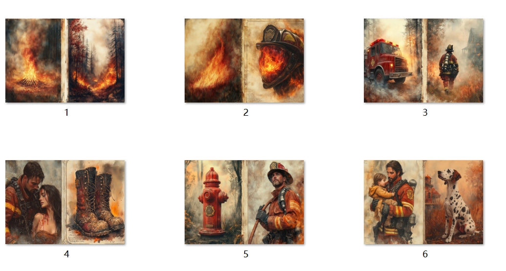 B134-B143 background paper B141 6pcs (A5 size)