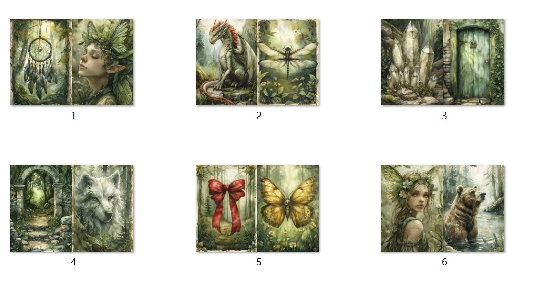 B144-B153 background paper B144 6pcs (A5 size)